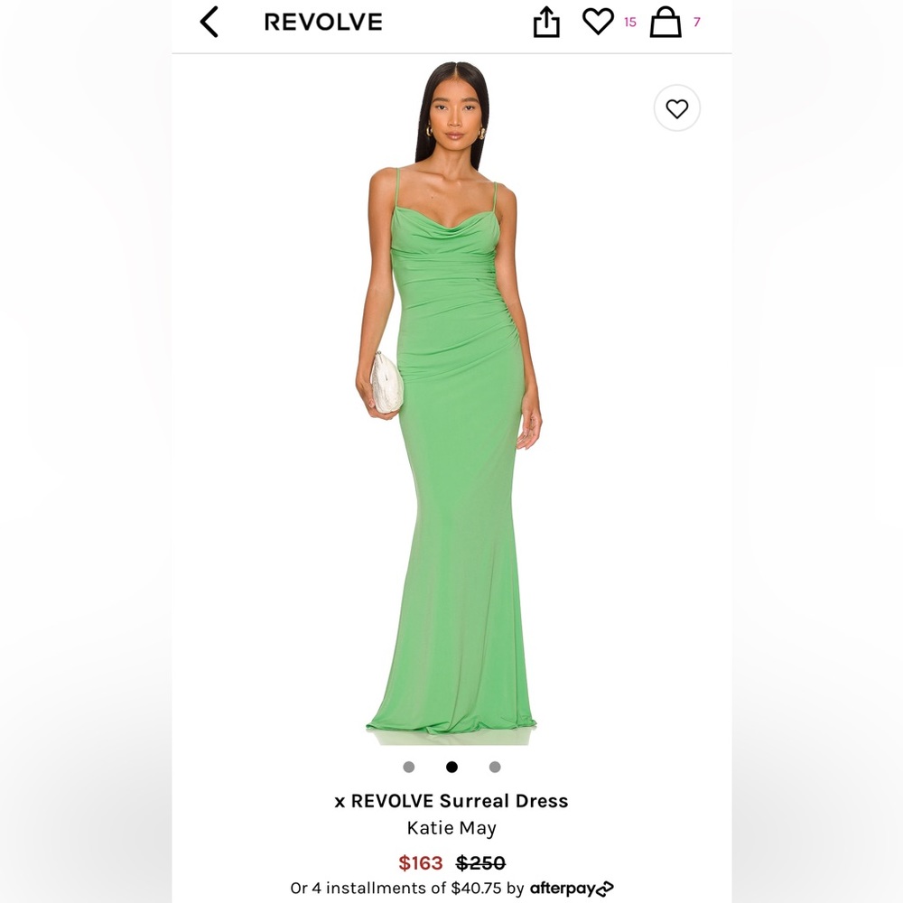 Kelly Green Katie May Surreal Gown from Revolve